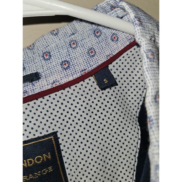 Guide London Men's Small Polo Shirt Navy Blue Collar - Picture 4 of 5